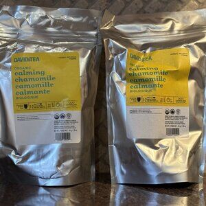 3 bags of David’s Tea – 2 Chamomile, 1 Frozen Raspberry